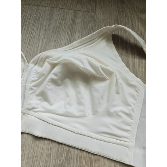 Cacique Ivory Unlined Unpadded No Wire Wireless Full Coverage Figure Bra 48DD - Picture 7 of 9